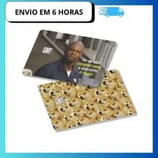 kit 2 Adesivo de cartão debito e credito película protetora meme divertido julios Dog cachorro pet