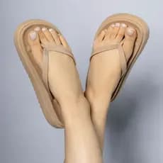 Chinelo Sandália Papete Flat Birken Confortável Nuvem Sola Alta Dia a Dia Moda Férias Brasil Naciona