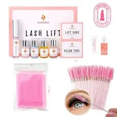 Kit Lash Lifting Iconsign Com Tintura E Oxidante + 20 Pads + 50 Escovinhas + 100 Microbrush