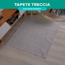 Tapete Jacquard Nature Treccia Antiderrapante Elegante e Sofisticado para Decorar sua Casa