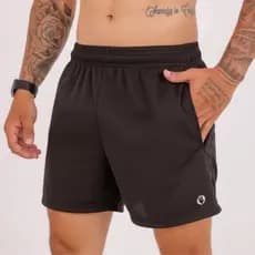 Short Dry Fit Masculino Curto Bermuda Esportivo Preto