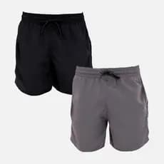 Kit 2 Shorts Liso Masculino Esportivo Elastano Corrida e Academia