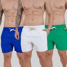 Short Mauricinho Masculino da Copa Brasil 2026 Linho Com Bolso Embutido