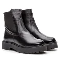 Coturno Feminino Blogueira Bota Chelsea Tratorada Conforto Promoção
