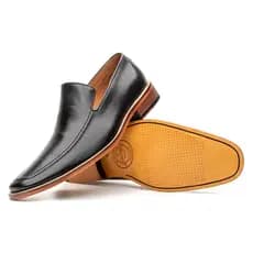 Sapato Loafer Premium Calce Fácil Masculino Bigioni Couro Legítimo Solado de Couro