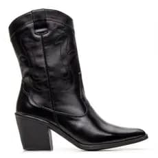 Bota Feminina Texana Country Bico Fino Western Bordada Rodeio