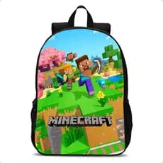 Mochila Infantil Personalizada JOGOS Minecraft.