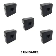 Kit 5 Adaptador Pino Padrão Telefone Para Rj11 Americano