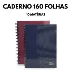 Caderno Espiral Universitário 10 Matérias 160 Folhas
