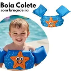 Boia Infantil Colete Salva Vida Fundo Do Mar