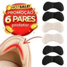Kit 6 par Protetor Calcanhar pé Tendão Aquiles almofada adesiva sapatos sapatilhas saltos e tenis