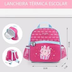 Mochila Térmica Infantil kids Bichos Divertidos Tamanho Grande - Jacki Design