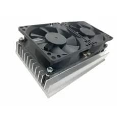 Dissipador De Calor Alumínio c/ 2 Coolers 12v P/ 2 Led full spectrum 50w