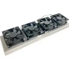 Dissipador P/ 4 LEDs Cob C/ 40cm + 4 Coolers 80mm 12v