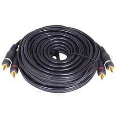 Cabo Rca Kx3 5 Metros 5mm Emborrachado Som Automotivo P/ Modulo