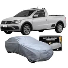 Capa Cobrir Carro Volkswagen Saveiro Lona Impermeável Proteção Sol e Chuva UV BLOCK