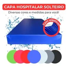 Capa Colchão Solteiro Impermeável Hospitalar Protetor de Colchão Segura Xixi Capa Anti Alérgica