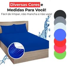 Capa Colchão Impermeável Antialérgica Protetor Material Hospitalar Segura Xixi Solteiro Casal Berço