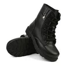 Bota coturno feminino menina cano curto tratorada feminina
