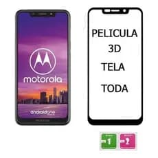 Capa Aveludada Silicone + Película Vidro 9d Para Moto One