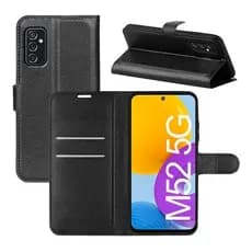 Capa Capinha Carteira Para Galaxy M52 5G Case Couro Flip Cartões