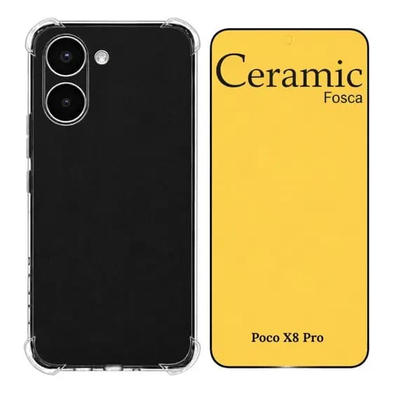 Kit Película Fosca + Capa Capinha Para Poco X8 Pro