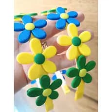 Tiara da Copa, tiara flor, tiara Brasil, acessórios Brasil