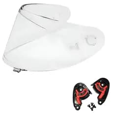 Viseira Capacete Axxis/asx Eagle/draken/city Crista, fume, camaleão, azul + Kit Reparo v18b