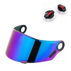 Viseira Capacete Ls2 Ff358 Fw3 Gt Fumê Camaleão Cromada + Par Botão Transparente