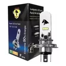 Lâmpada Farol Super Led  H4 Efeito Xenon 8.000k Stallion