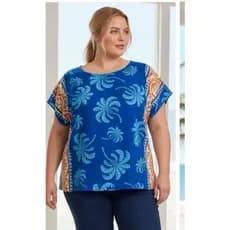 Blusa viscolinho alcinha, regata, manga curta, tropical, tucanos, inspiração