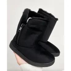 Bota Blackboar Infantil Forrada Com Zíper Pelinho Lã Pelos inverno
