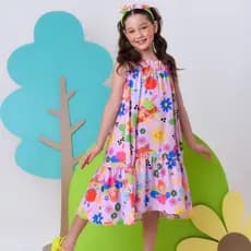 Vestido Infantil Menina Angel Stitch O Queridinho do Momento nos tamanhos 02 ao 10