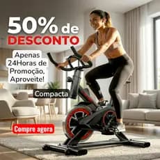 Bicicleta Bike Ergométrica Spinning Academia Fitness Profissional Cárdio e Musculação até 120kg