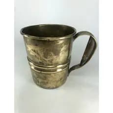 Antiga Caneca Em Cobre Artesanal - Antiguidade