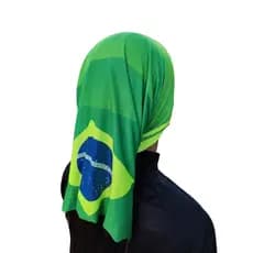 Bandana Brasil Balaclava Patriota Brasileiro esportes bike ciclista corrida caminhada treking