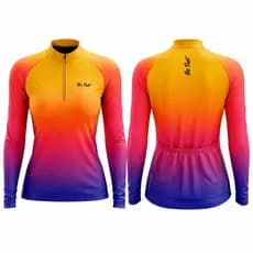 Camisa de ciclismo Feminina Manga Longa ciclista com Proteção UV50 FPS