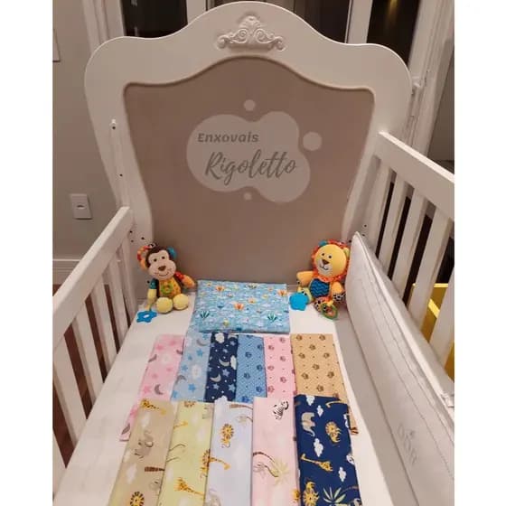 Kit 10 fronhas para travesseiro Bebe / Recém Nascido / Baby - 20 X 30 cm