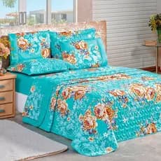 Cobre Leito Naturale 03 Pçs Micropercal Extra Macio Cobertor Queen Matelado Manta Dupla Face