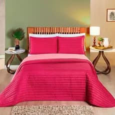 kit cobre leito luxo dupla face 3 peças tamanho Queen  cobre leito collors envio Imediato