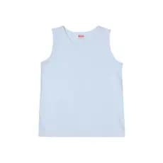 Camiseta Regata Branca Infantil Masculina sem Estampa 2 ao 14 anos