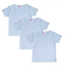 Kit 3 Camisetas Branca lisa 100% Algodão