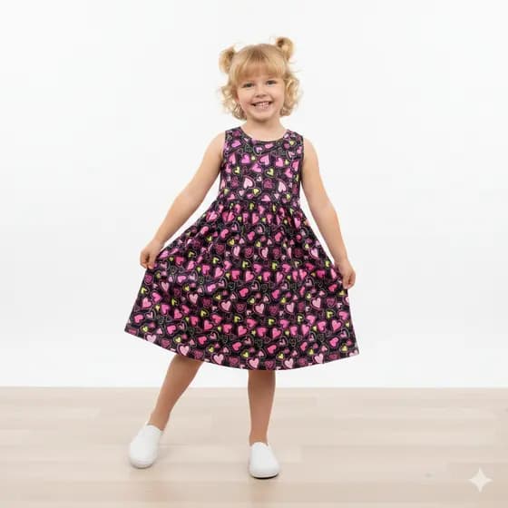 Vestido Infantil Menina Estampadas Sortidas