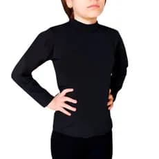 Blusa Térmica Infantil Feminino Peluciada Gola alta Segunda Pele Manga Longa