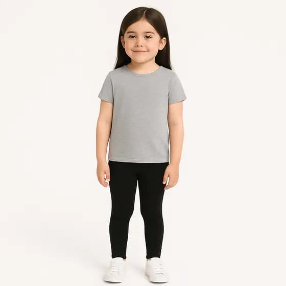 Calça Legging Infantil Básica em Suplex 2 a 12 anos