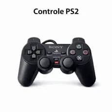 Controle Joystick Para Ps2 Black com fio