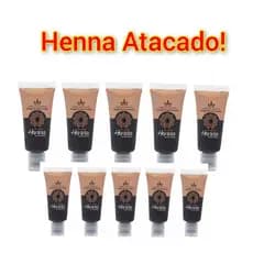 ATACADO KIT PARA REVENDA Henna Já Vem Pronta Para Uso Designer Sobrancelha Todas as Cores