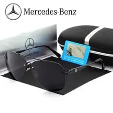 Óculos De Sol Masculino Mercedes-benz Alta Qualidade Uv400 Kit Completo