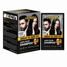 TINTURA CAPILAR CABELO E BARBA VEINIRA SHAMPOO TONALIZANTE SACHÊ