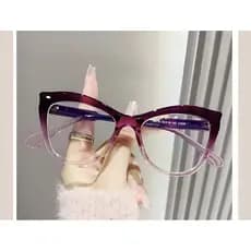 Óculos Anti Luz Azul Armação Prescrição Para Grau Olho De Gato